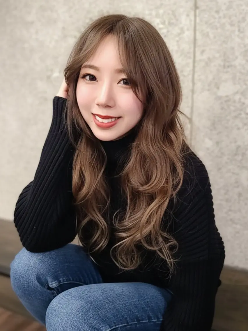ロング カラー ロングレイヤー ベージュカラー レイヤーカット ロング カット ヘアカラー トリートメント terra✂️川嶋 大輔のヘアスタイル