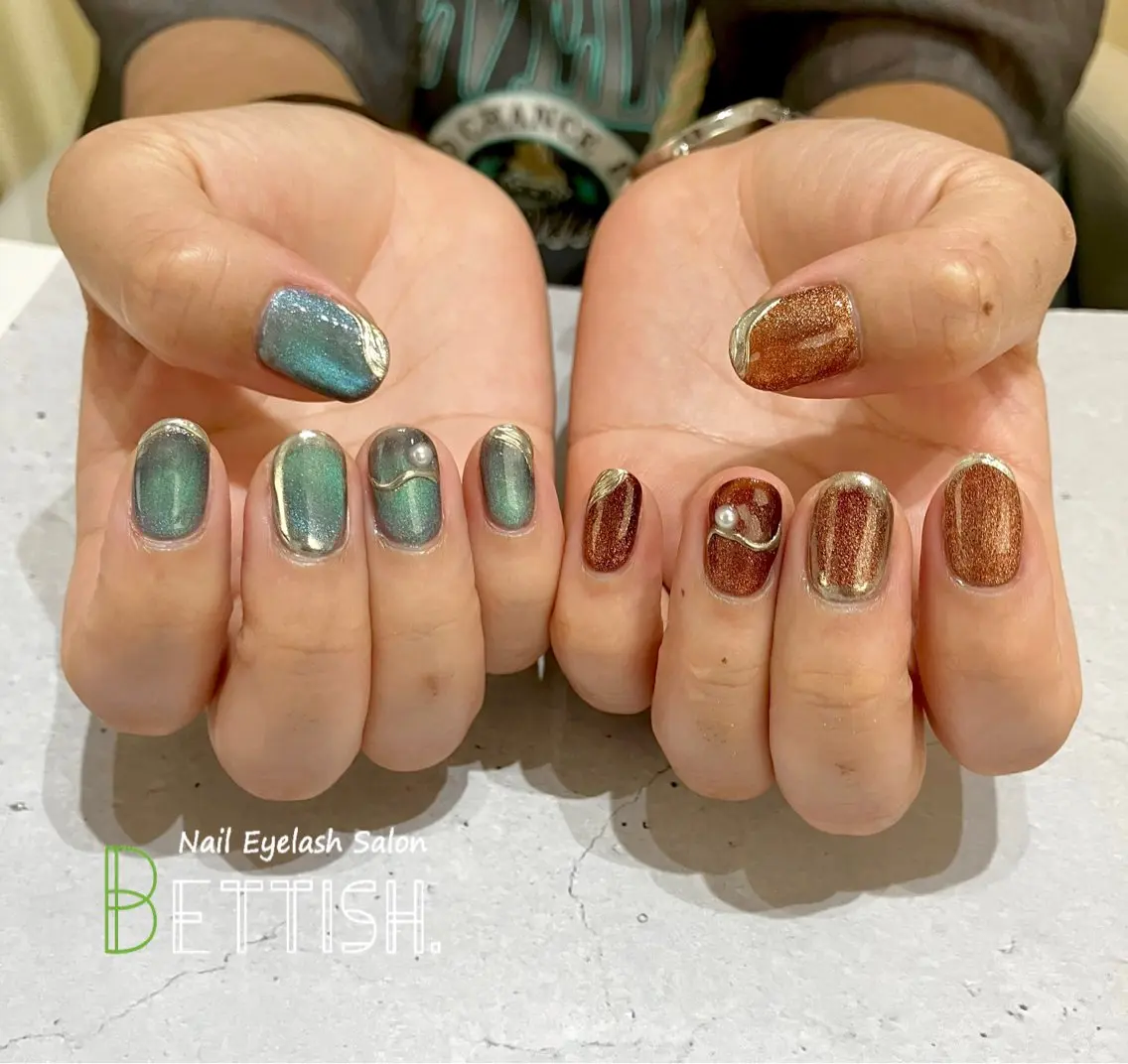 ネイル マグネットネイル BETTISH. KUMIKO☺︎︎のネイルデザイン