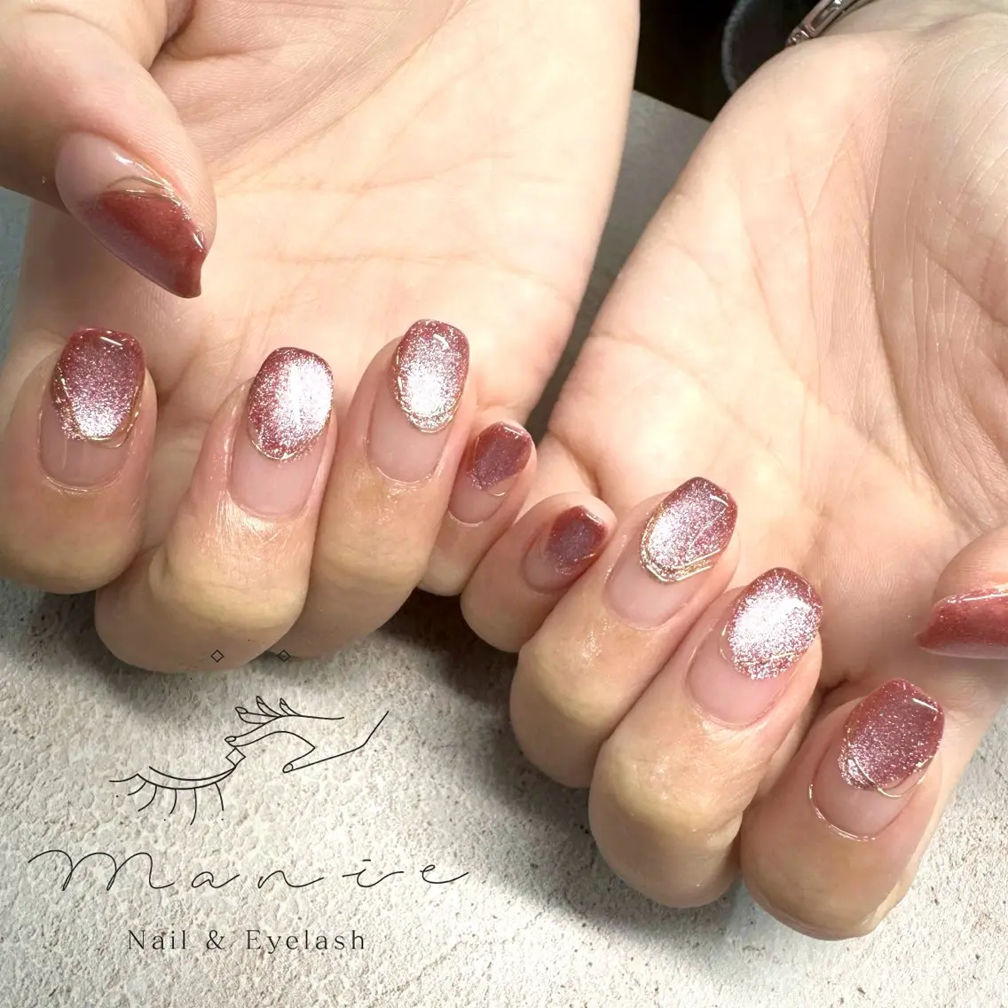 ネイル ハンドネイル Manie Akaneのネイルデザイン