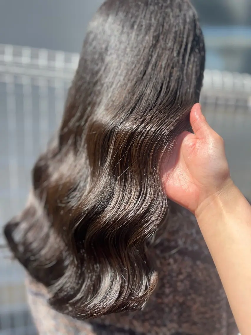 ロング カラー ブラウンカラー ラベンダーカラー ヘアカラー saaya💙 レイヤーカットのヘアスタイル