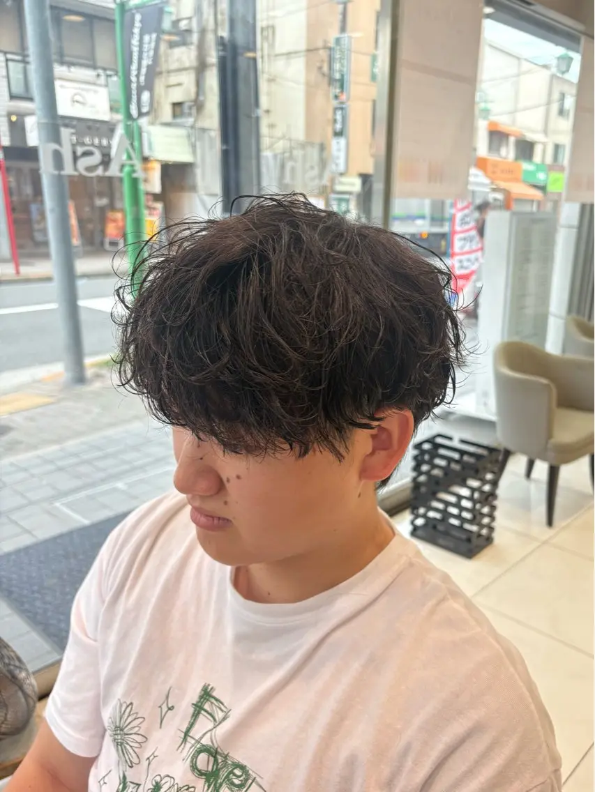 パーマ カット パーマ 大川 夏緑のヘアスタイル