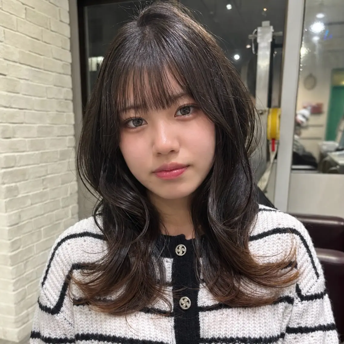 セミロング レイヤーカット カット 複雑矯正/レイヤー/ 丸みショート/遠藤のヘアスタイル