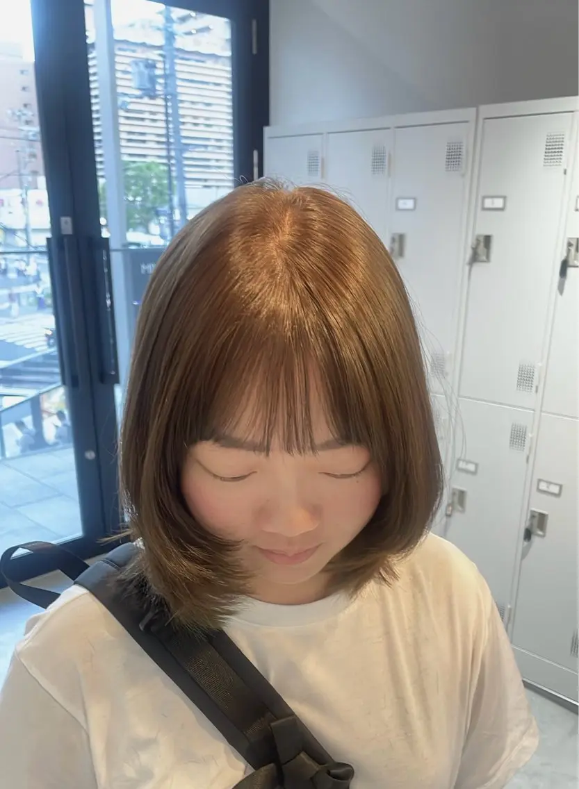 ミディアム カット ヘアカラー ince hair/ miraiのヘアスタイル