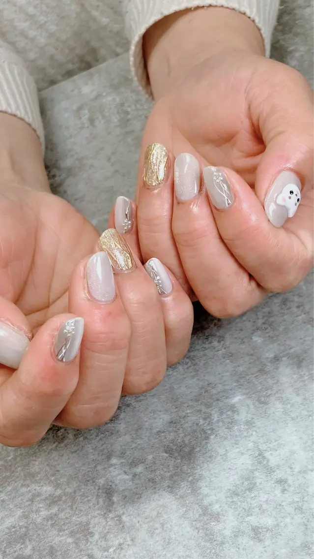 ネイル ハンドネイル ハンドケア shino🌟 痛ネイルのネイルデザイン