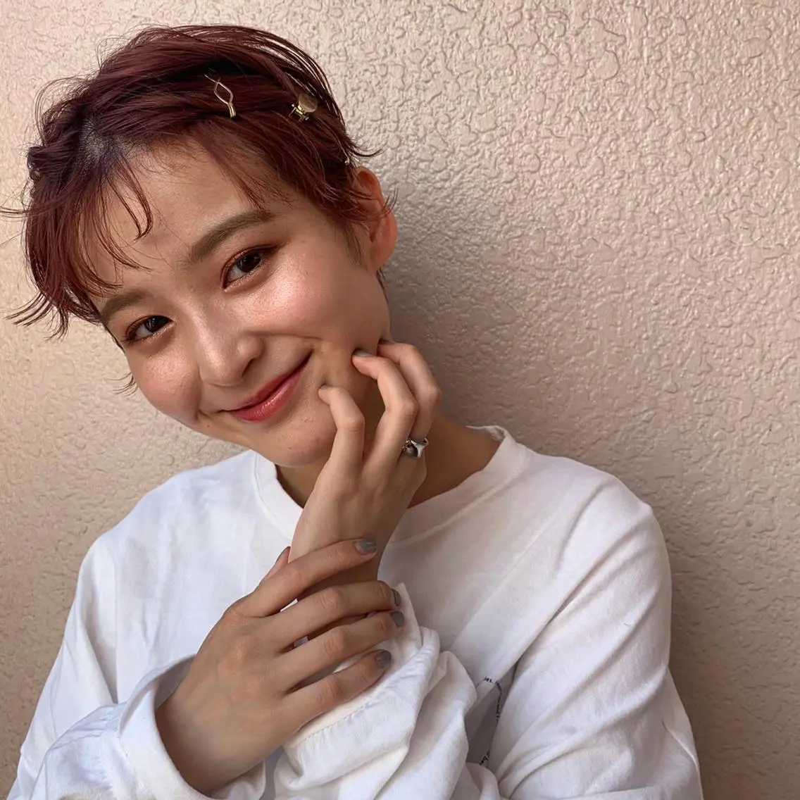 ショート カラー ヘアアレンジ 新宿駅近♡友達とOK 🦋W -ワット -のヘアスタイル