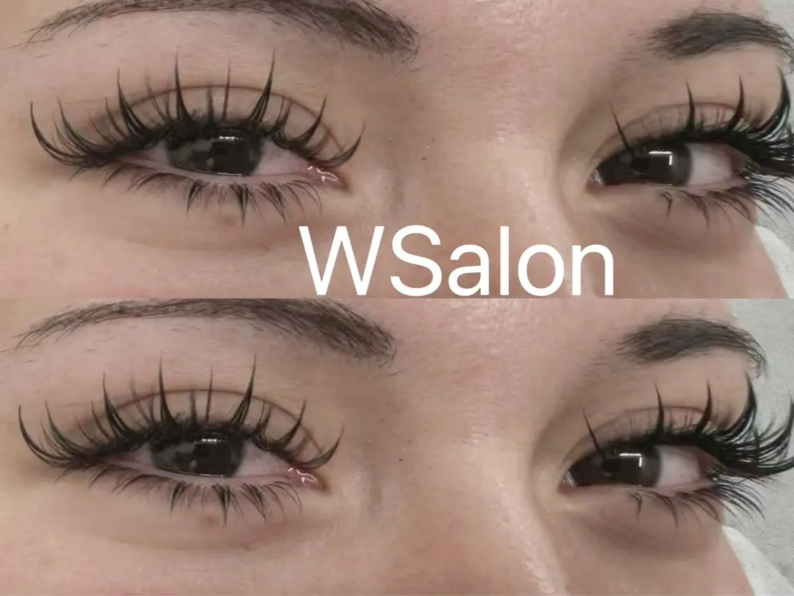 マツエク・マツパ 付け放題 バインドロック カラーマツエク フラットラッシュ 韓国風マツエク W Salon アイラッシュのマツエク・マツパデザイン