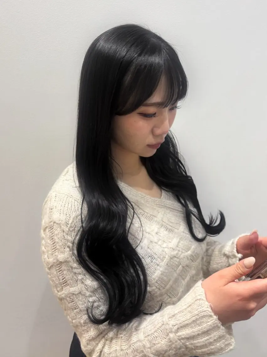 ロング カラー ヘアカラー トリートメント Misaki 🍒のヘアスタイル
