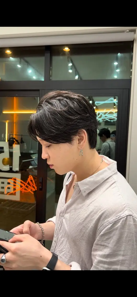 パーマ メンズ カット パーマ トリートメント fifth 山崎 颯人のヘアスタイル
