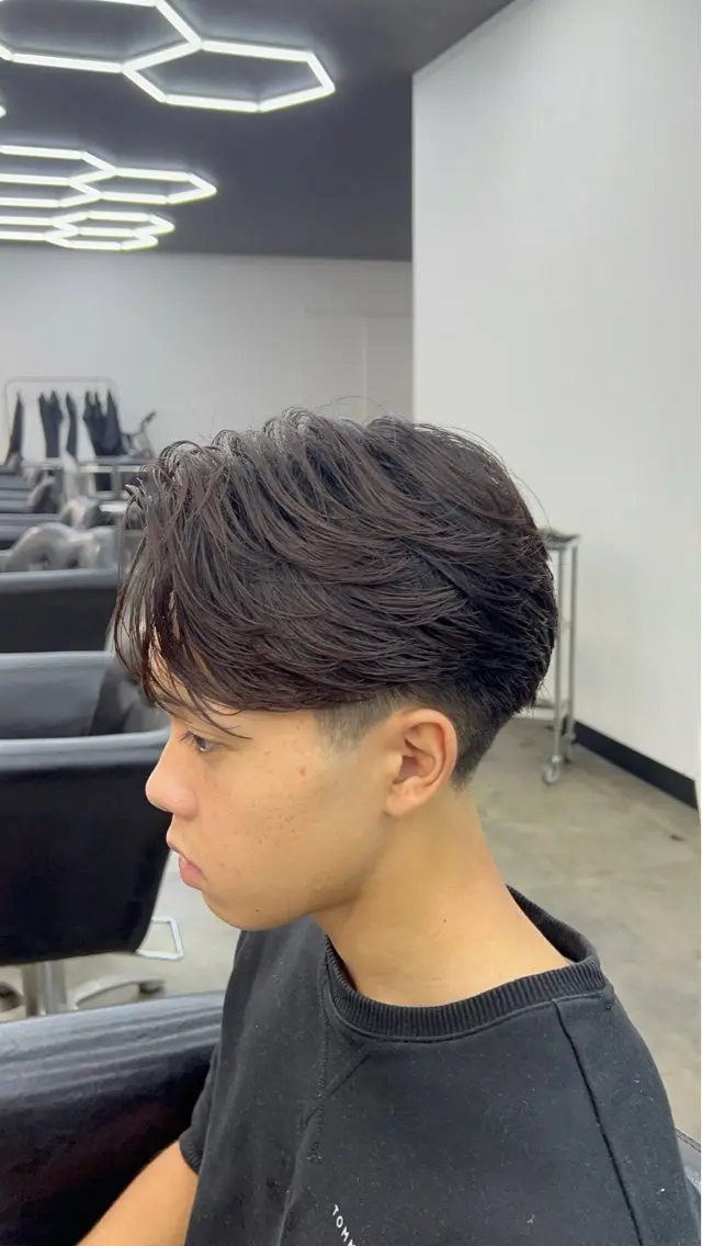 ショート 縮毛矯正 メンズ特化美容師 龍輝🔥のヘアスタイル