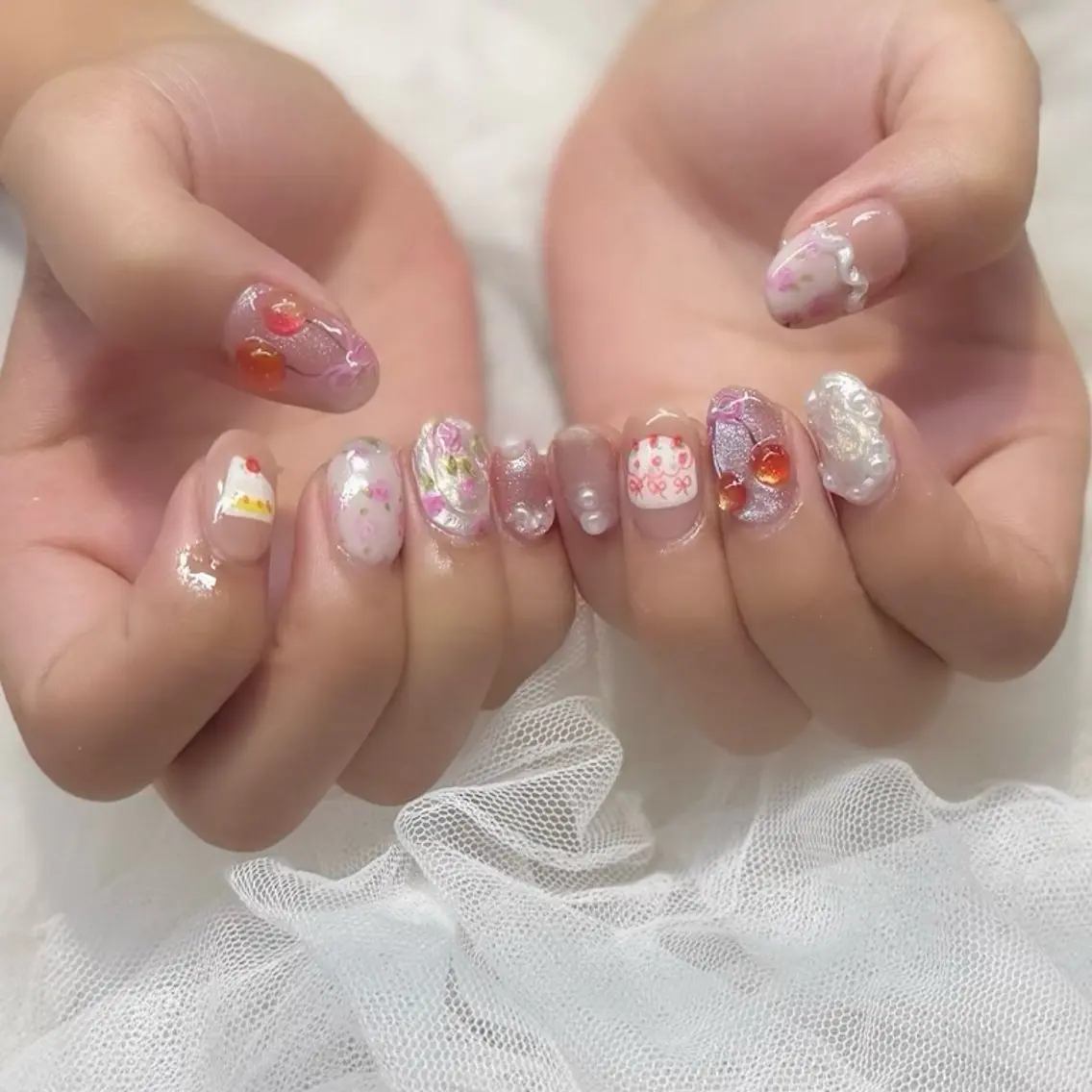 ネイル ハンドネイル 新井 ひなののネイルデザイン