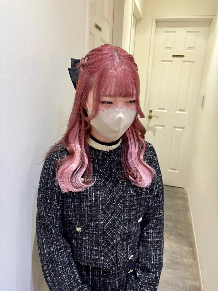ミディアム エクステ エクステ シールエクステ横浜 🐏☁️miminaのヘアスタイル