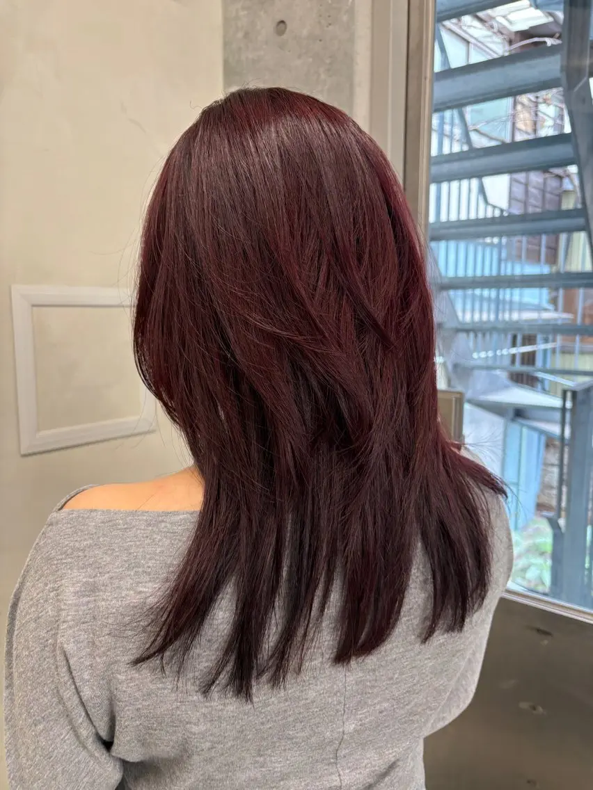 セミロング カラー yuuna/ ハッシュカット🎀のヘアスタイル