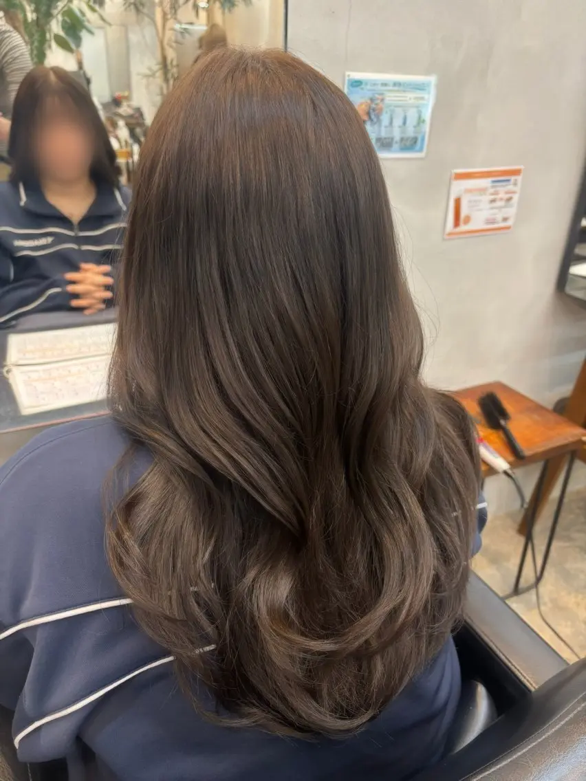 カラー ヘアカラー 巻き髪ぜひお任せ ください♡なつみのヘアスタイル