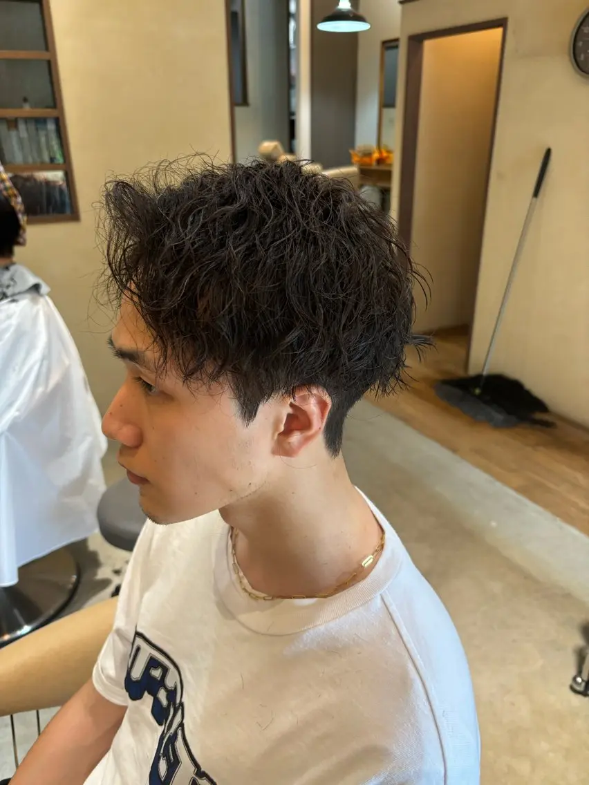 ショート メンズ カット パーマ トリートメント 鹿児島 TSUBASAのヘアスタイル