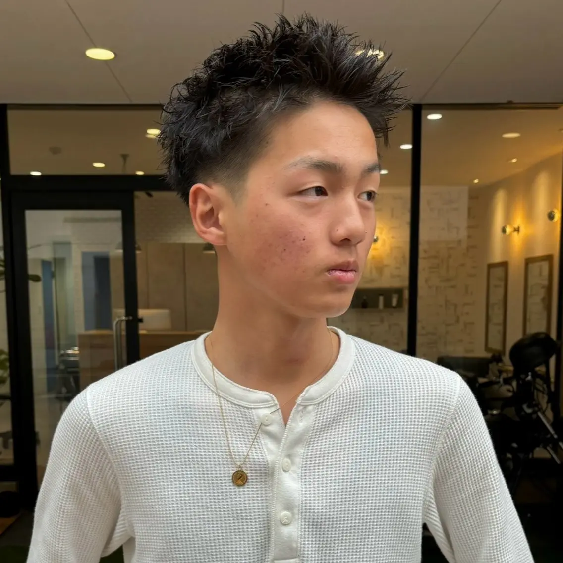 メンズ メンズパーマ メンズショート スパイキーショート カット 【メンズショート 特化】村斎　伶次のヘアスタイル