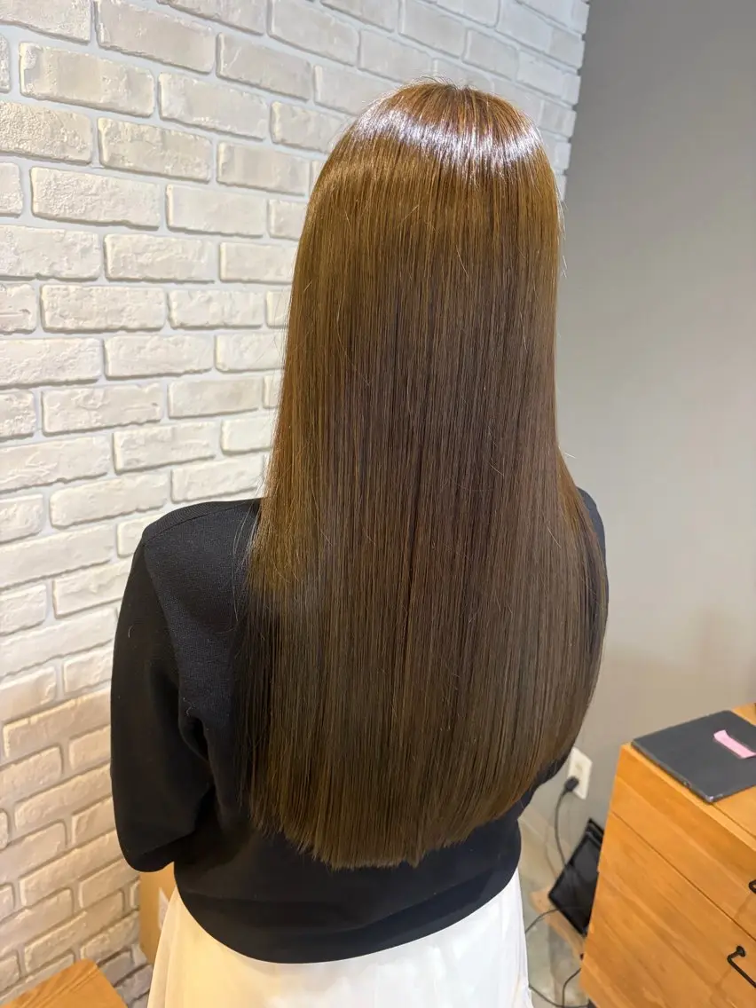 ロング 髪質改善 トリートメント 酸熱トリートメント カット ヘアカラー ひかる 🌀のヘアスタイル