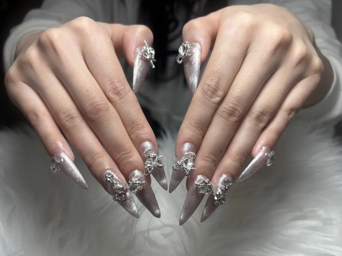 ネイル ボルドー チークネイル 長さ出し フレンチネイル ジェルネイル ハンドネイル アンアンBelle Nail 池袋のネイルデザイン