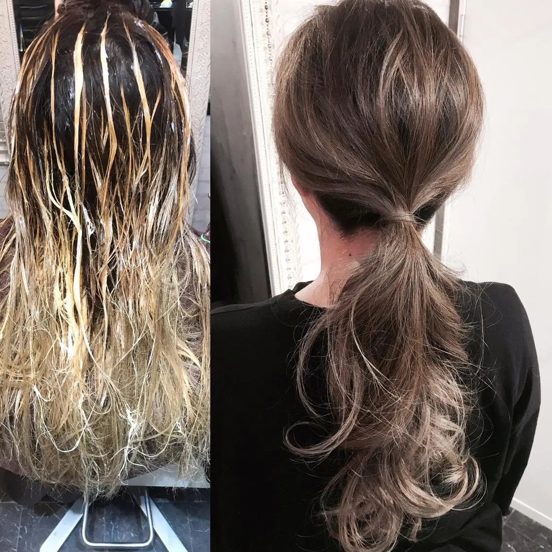 ロング ハイライト レイヤーカット 松本 和人のヘアスタイル