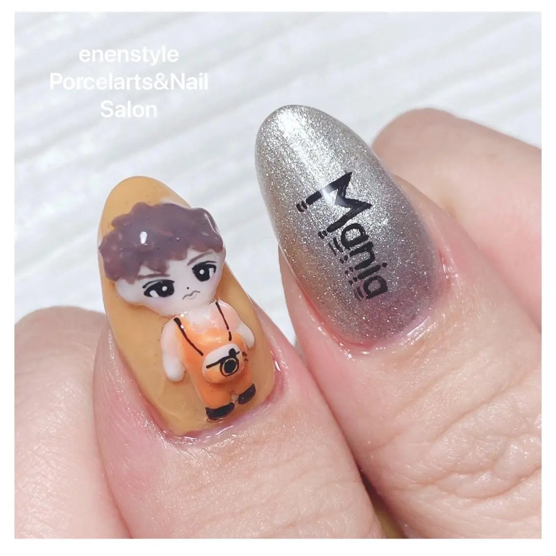 ミディアム ネイル アイブロウ 🐾enen style 🐾のネイルデザイン