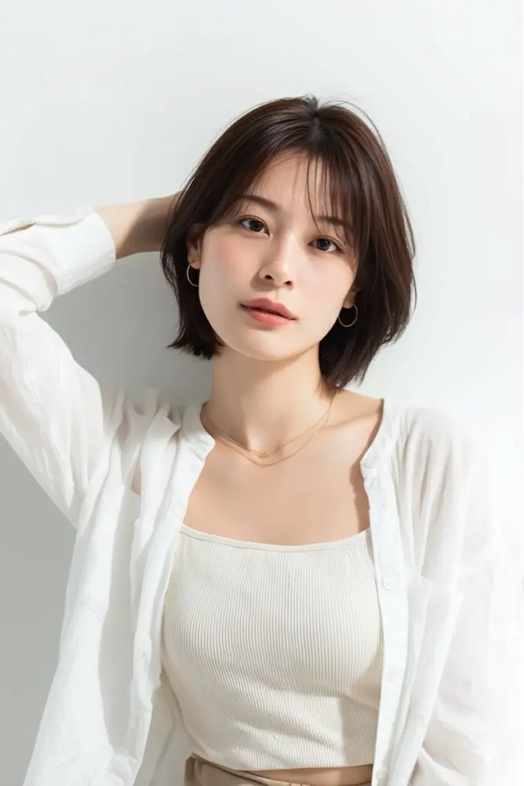 ショート カット ヘアカラー トリートメント ヘッドスパ ヘアセット リベルテ 渋谷のヘアスタイル