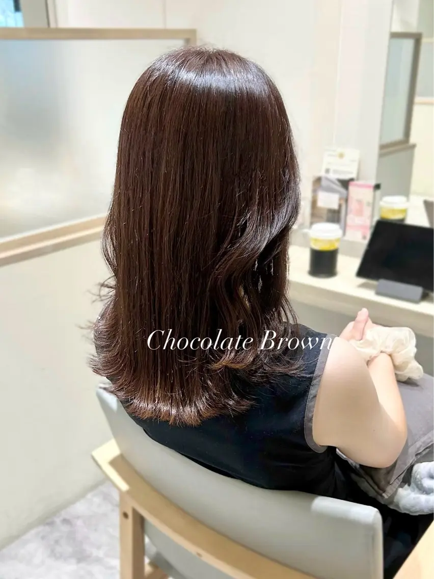〖ご新規様限定🤎〗オススメ！チョコレートカラー🍫カット込み✳︎3stepアメイジアカラー💆🏻‍♀️🫧の写真