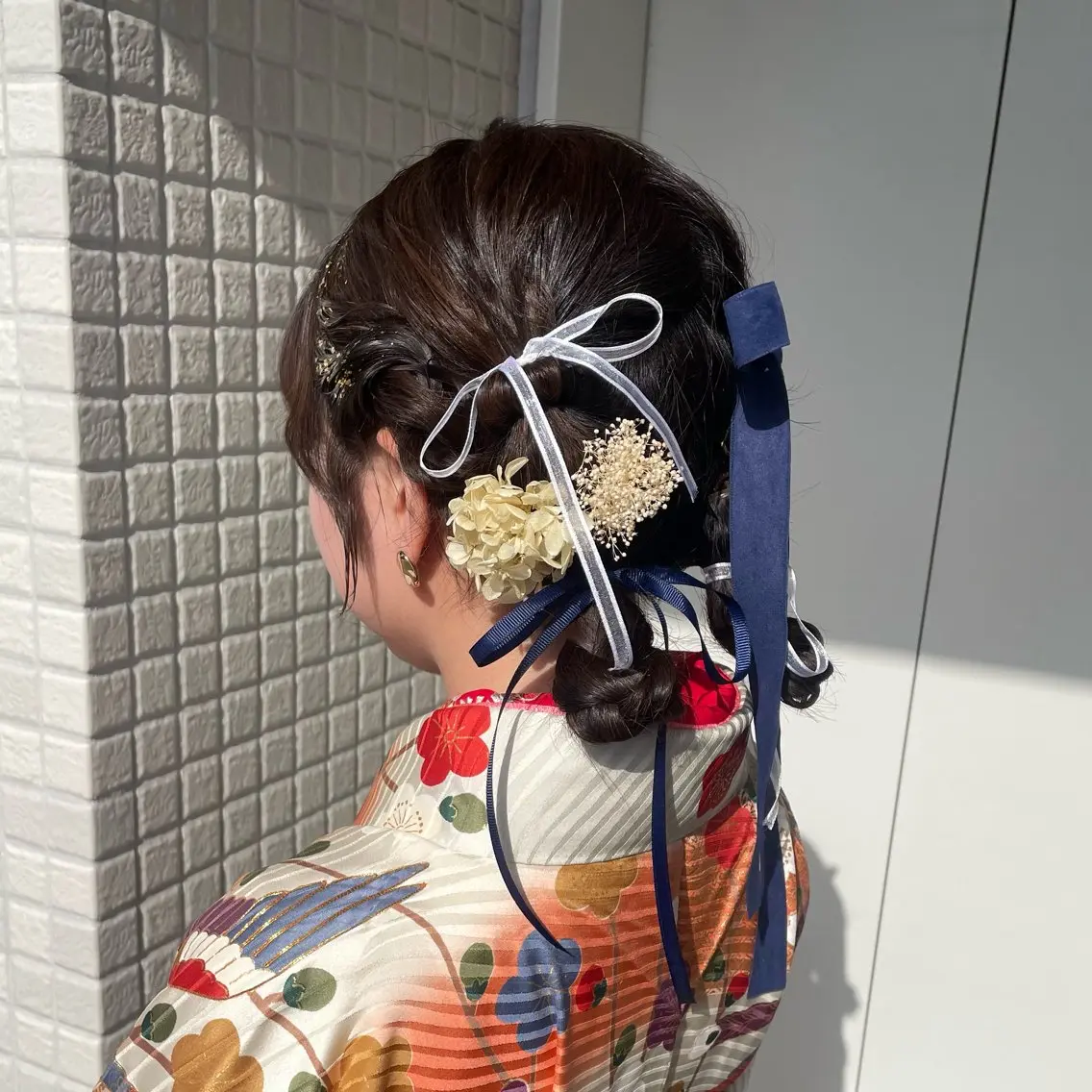 ヘアアレンジ 銀座：似合わせカラー オリーブ🫒アレンジのヘアスタイル