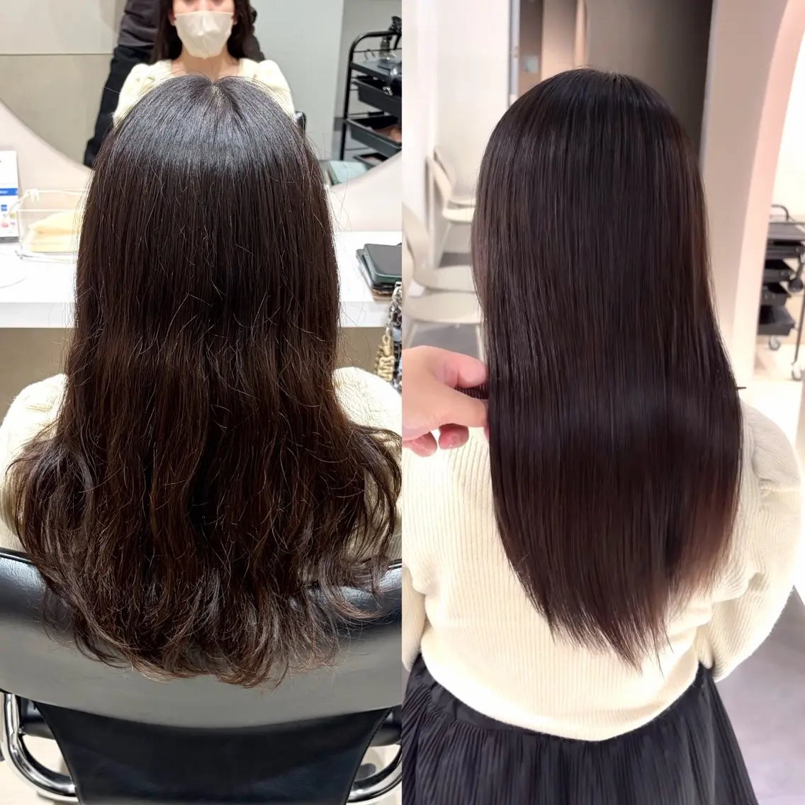 ミディアム 縮毛矯正 カット 縮毛矯正 美髪縮毛矯正💫 絹髪質感TR/熊澤のヘアスタイル