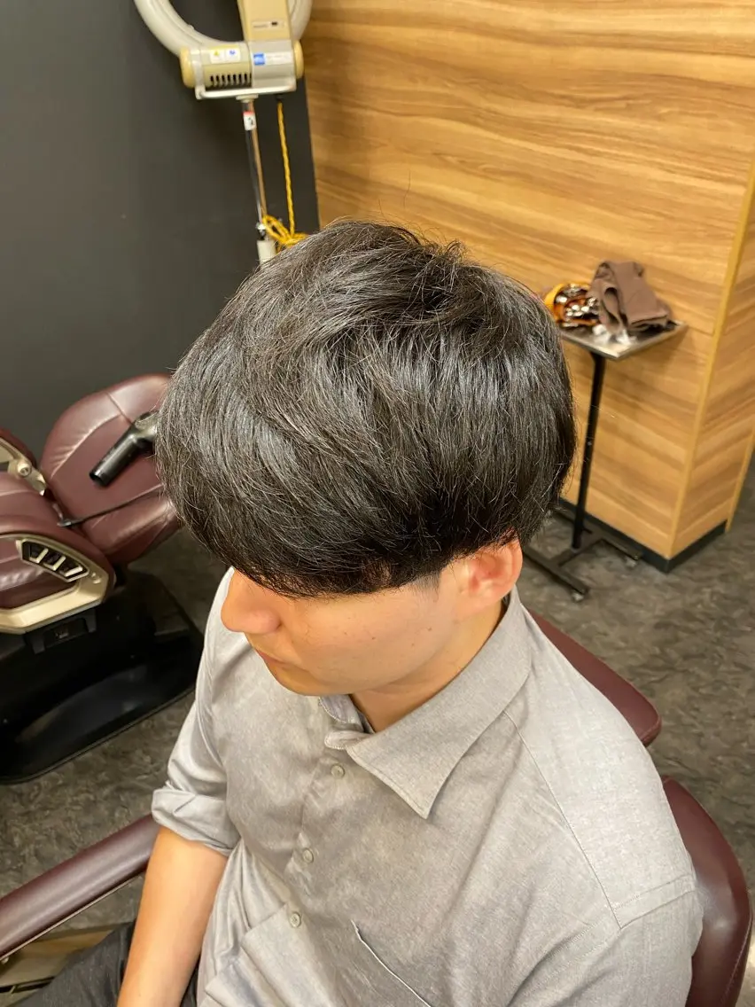 ショート メンズ メンズパーマモデル 大募集中のヘアスタイル
