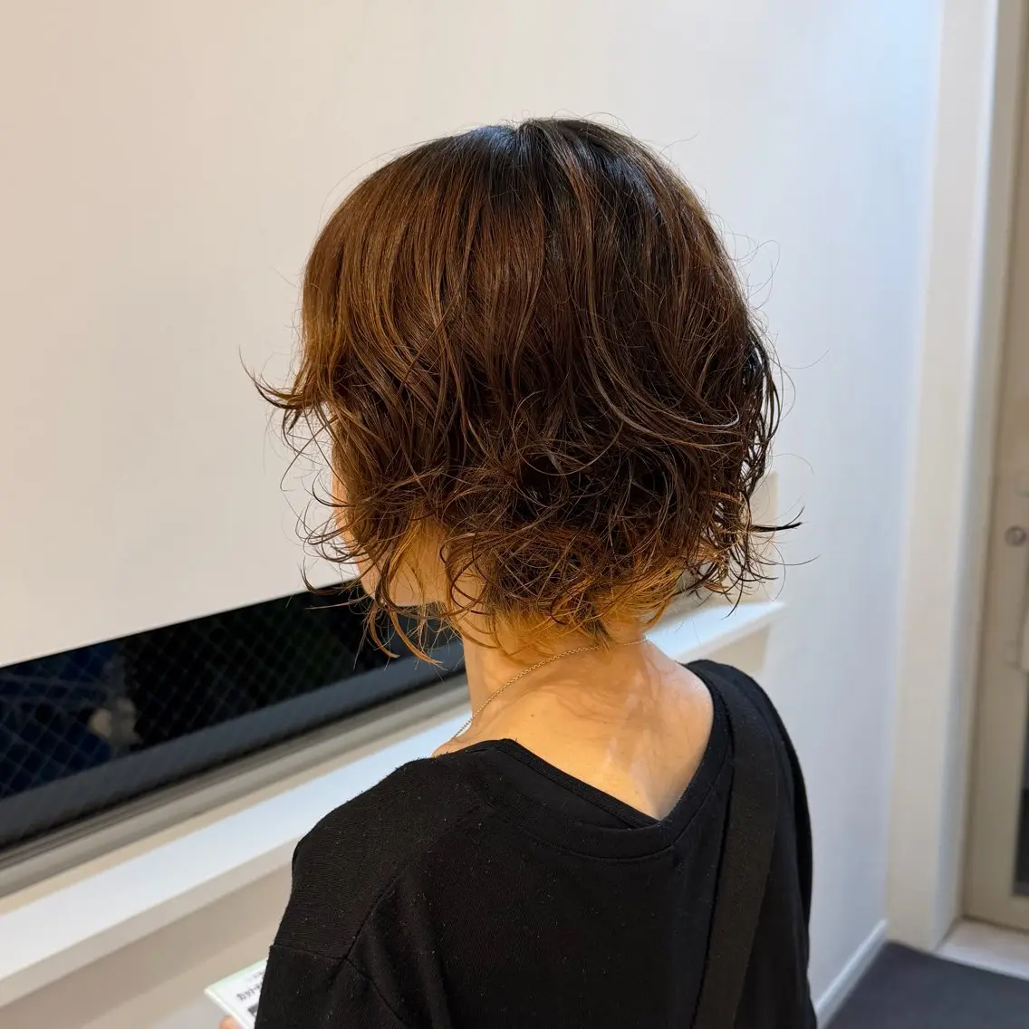 ミディアム ボブレイヤー ボブ レイヤーカット カット 古澤 愛華のヘアスタイル