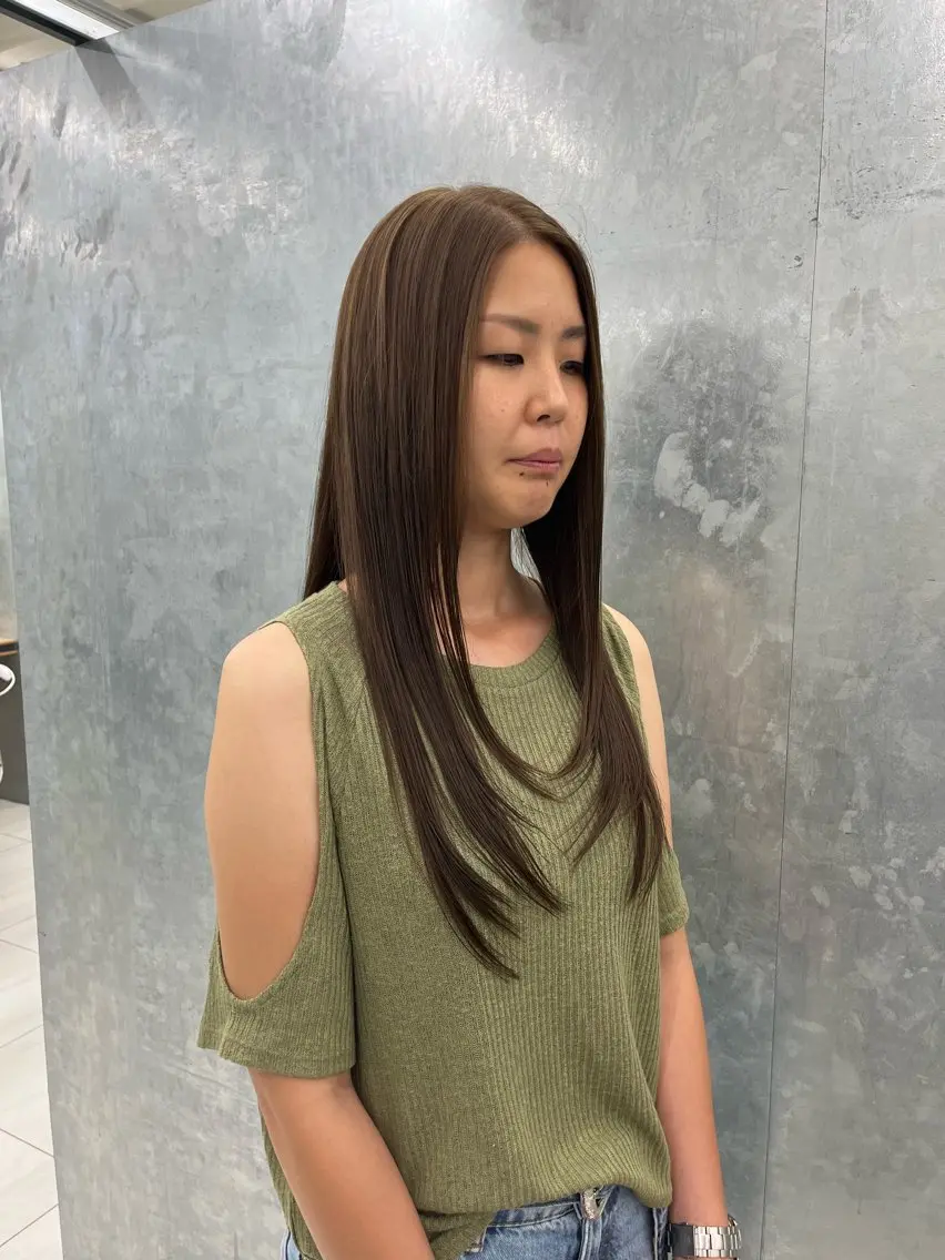 ロング ハイレイヤー レイヤーカット 神作 汐里　江古田 /透明感カラー🌿のヘアスタイル