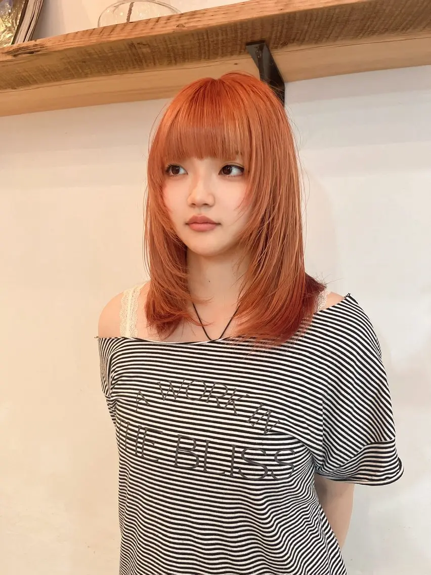 セミロング カラー ヘアカラー トリートメント 🫧透明感艶カラー 🥣Ousuke💫のヘアスタイル