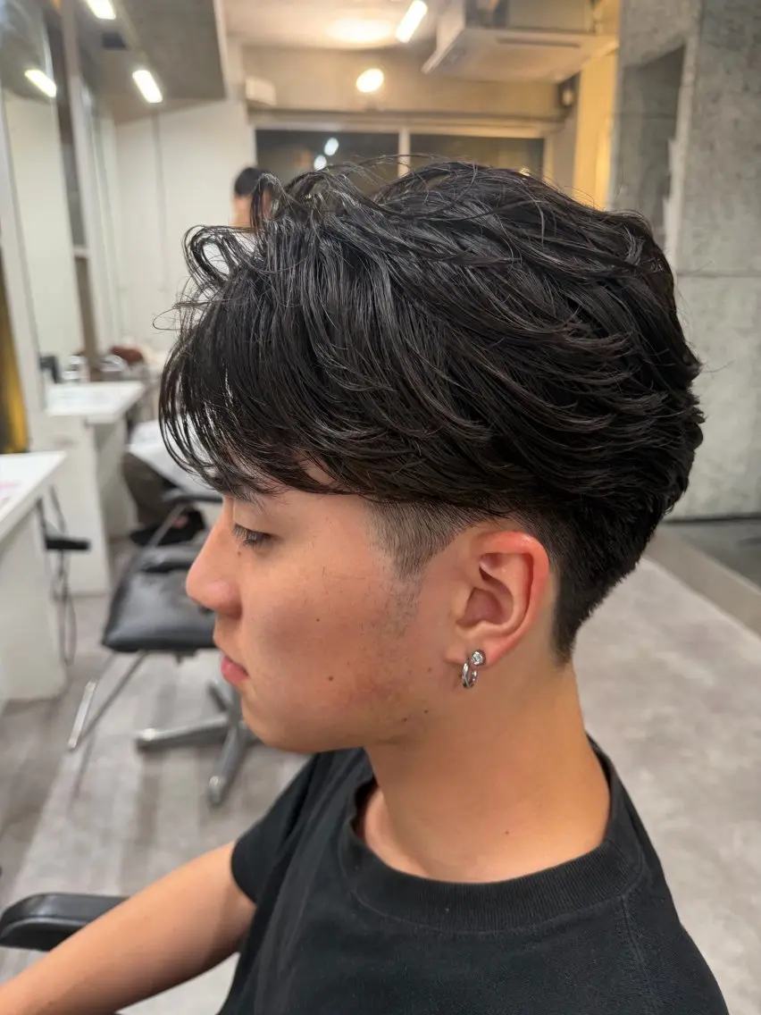 パーマ メンズ フェザーパーマ メンズパーマ カット パーマ トリートメント fifth /田中 大雅のヘアスタイル