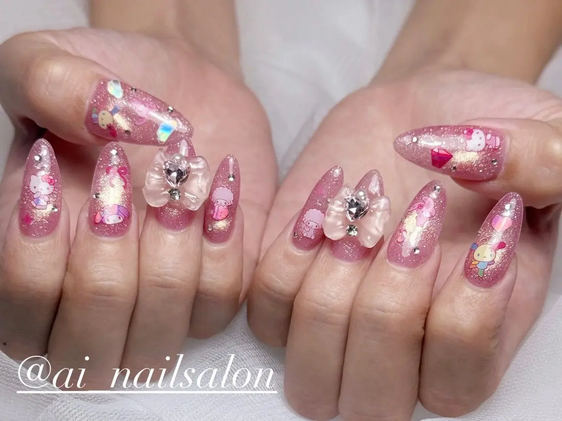ネイル ハンドネイル 愛 nailsalonのネイルデザイン