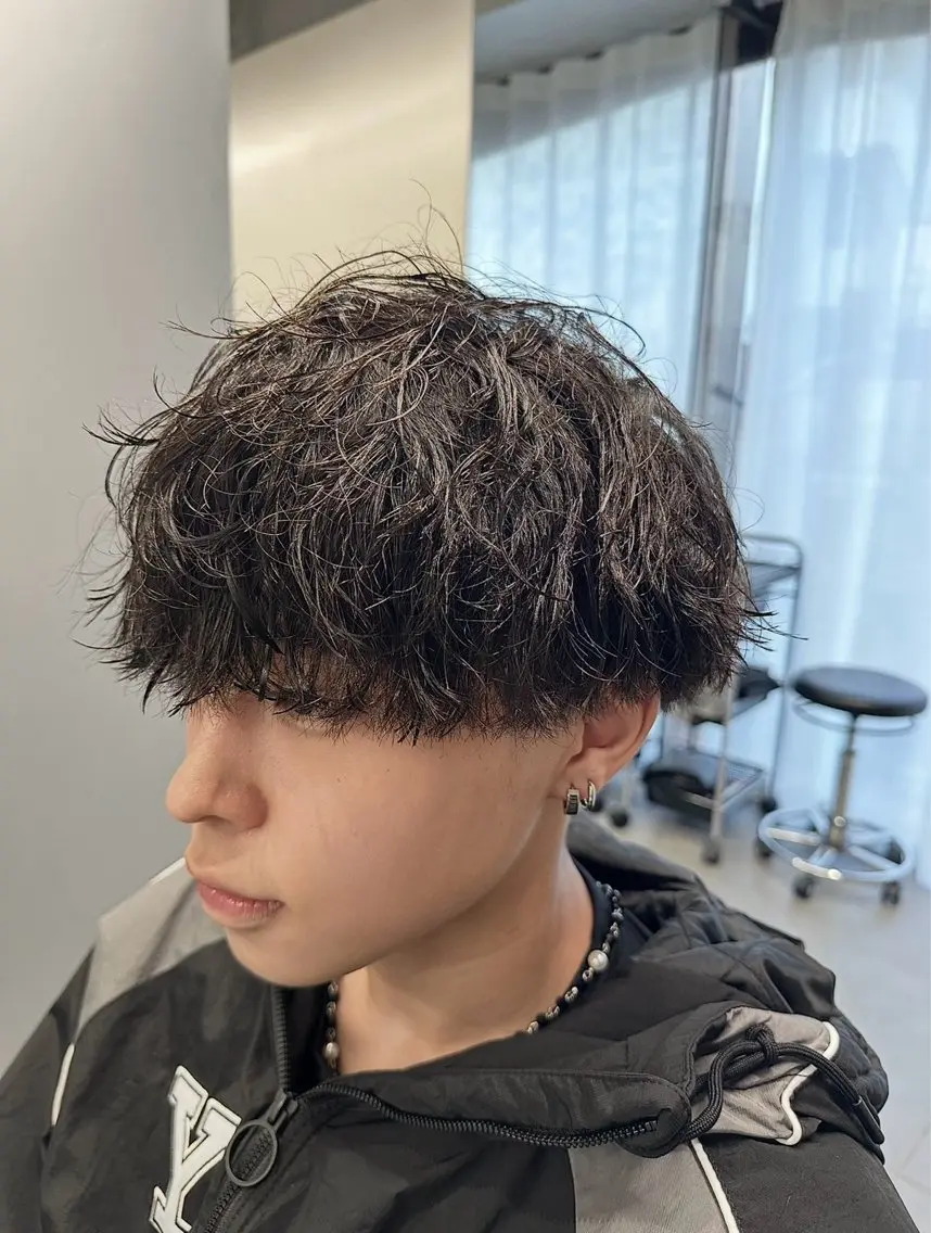 パーマ メンズ カット パーマ トリートメント シャドウパーマ/立川 メンズ/コタロウのヘアスタイル