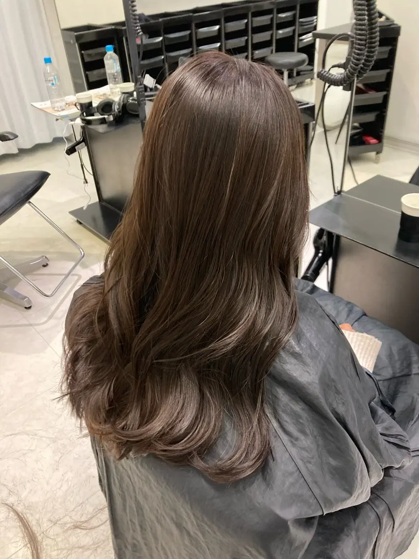 カラー カット ヘアカラー トリートメント 💖ブリーチなし透明 感💖ASAHIのヘアスタイル
