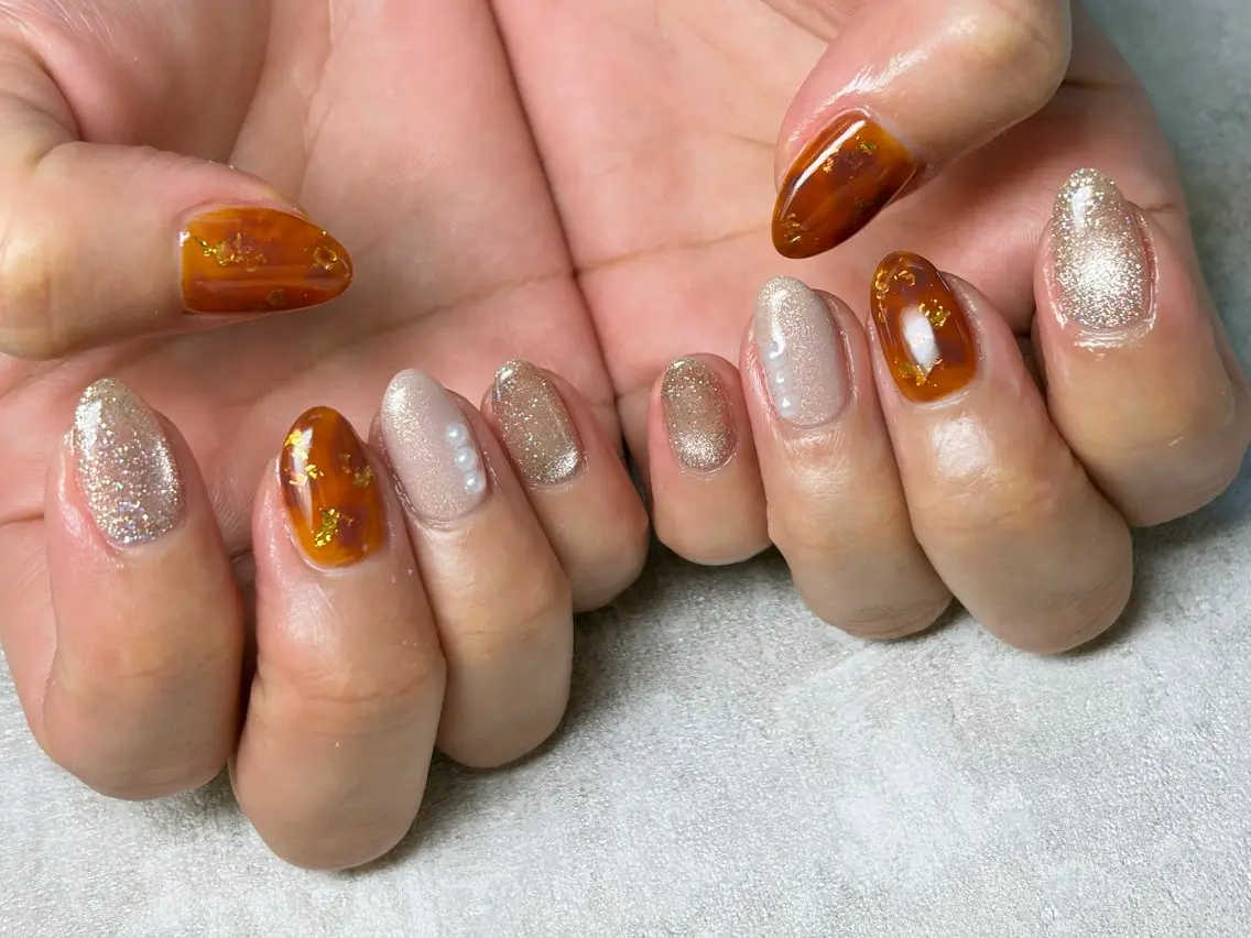 ネイル ハンドネイル Queennail 北堀江Yumiのネイルデザイン