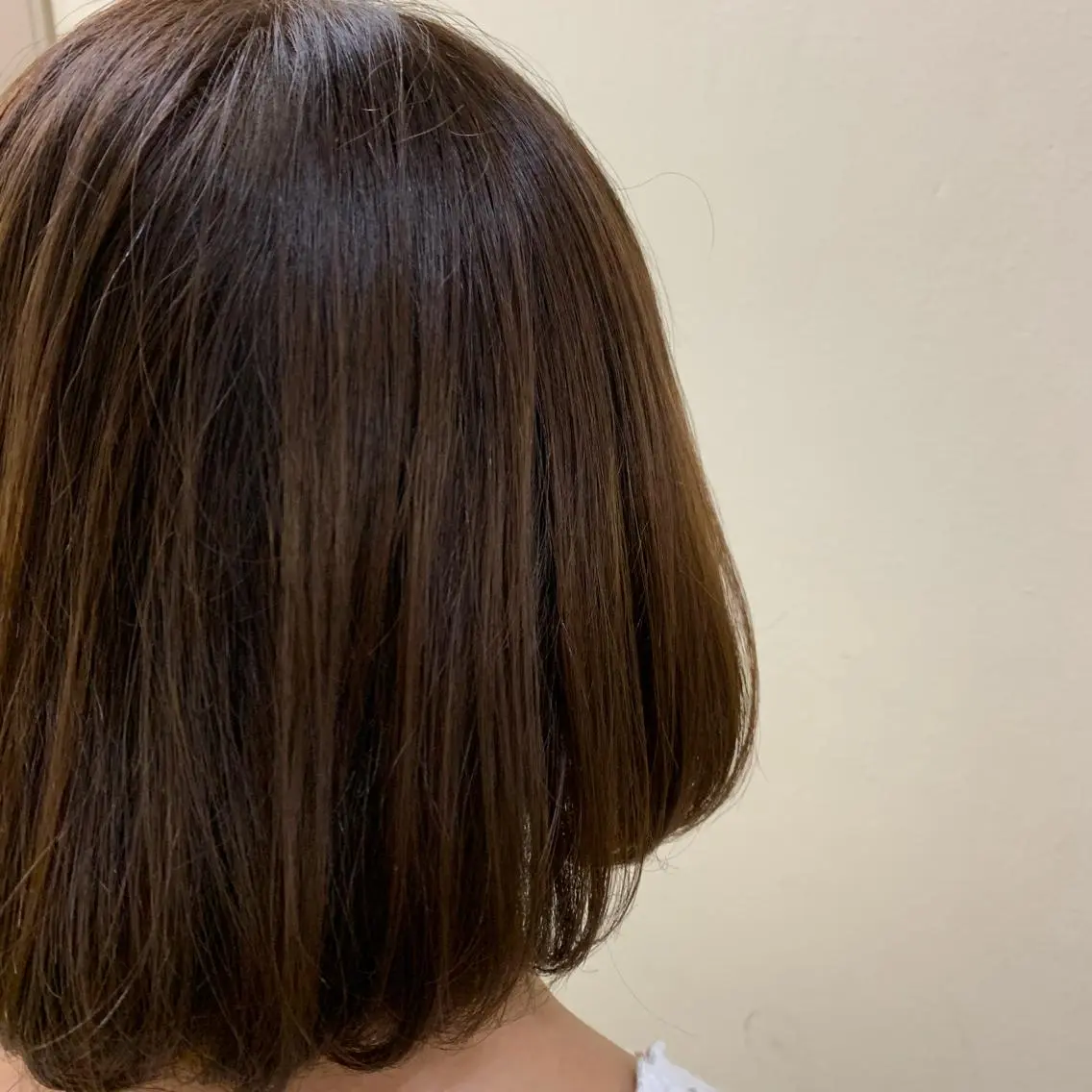 ミディアム パーマ ayaka 縮毛矯正レイヤーのヘアスタイル