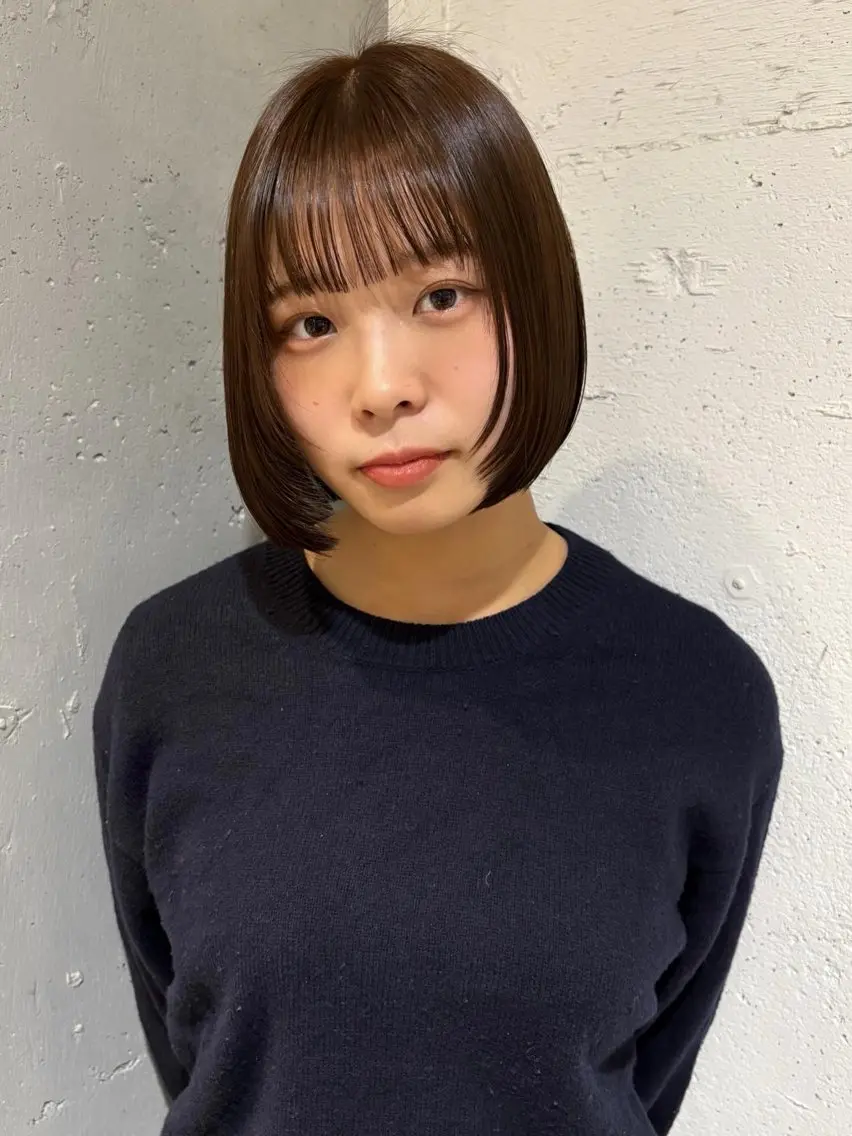 ショート カラー カット ヘアカラー トリートメント Juna✂️ レイヤー / ボブのヘアスタイル