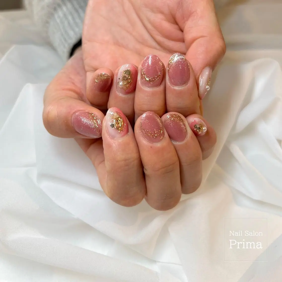 ミディアム ネイル SalonPrima 西院Nail&Eyeのネイルデザイン
