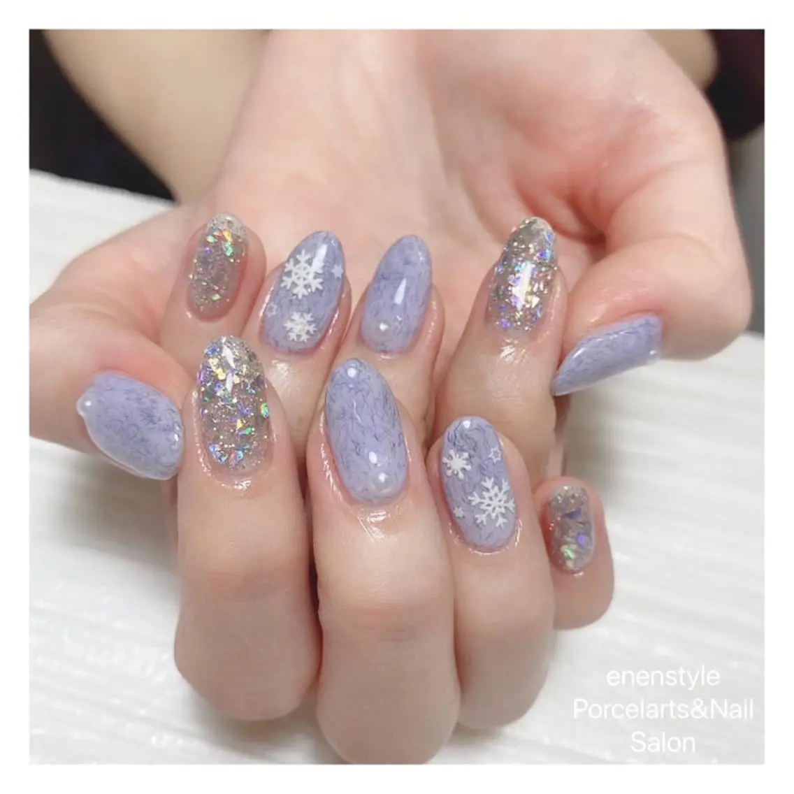 ミディアム ネイル 🐾enen style 🐾のネイルデザイン