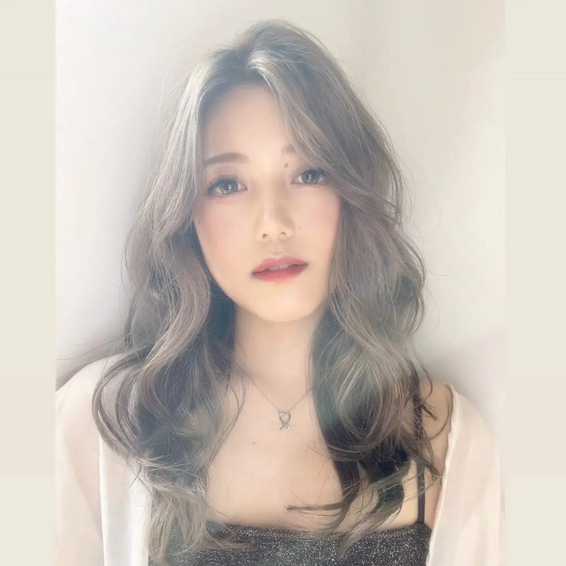 ロング カラー カット ヘアカラー トリートメント ミシェル /韓国ヘア🕊️のヘアスタイル