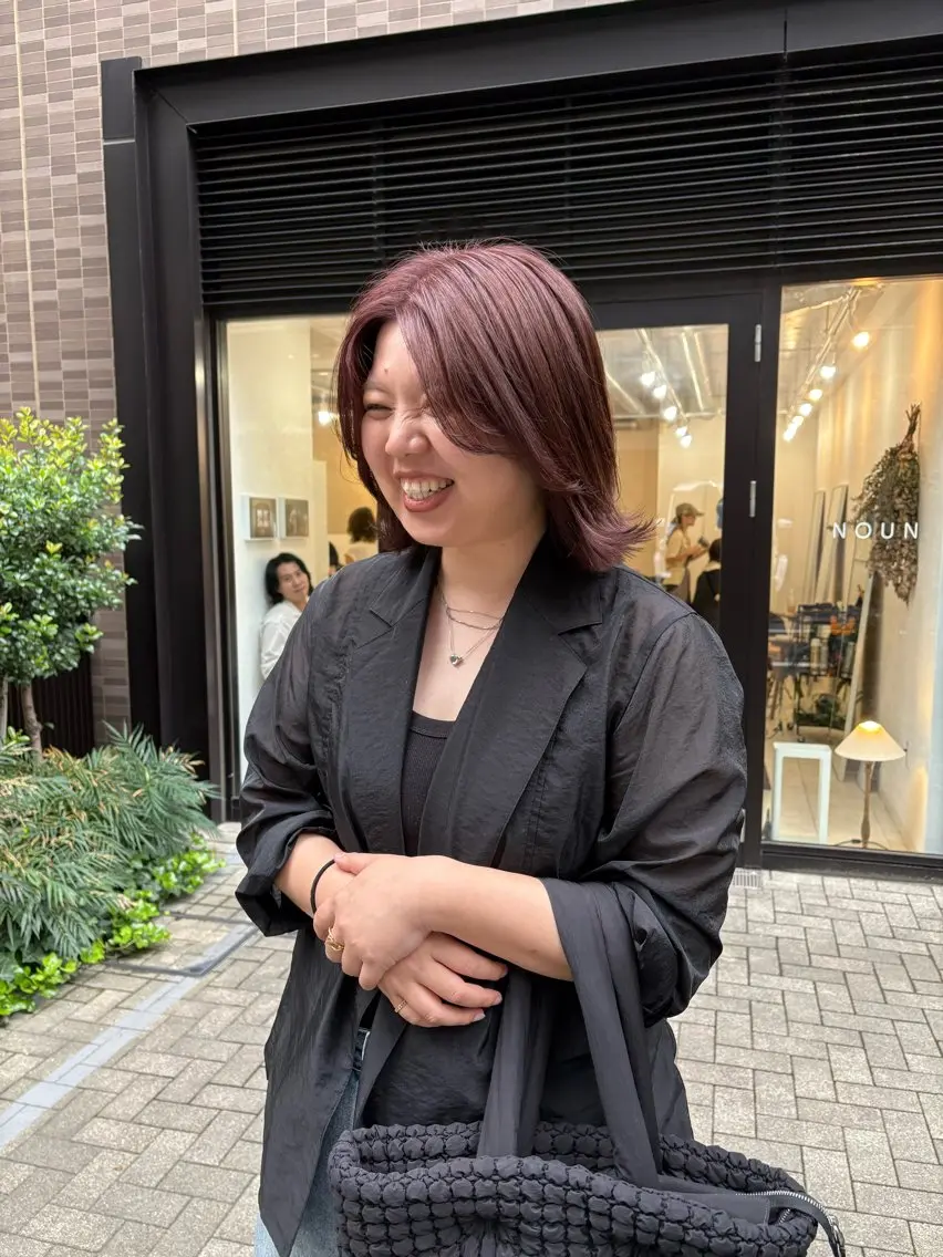 ミディアム カラー カット ヘアカラー eri kinjoのヘアスタイル