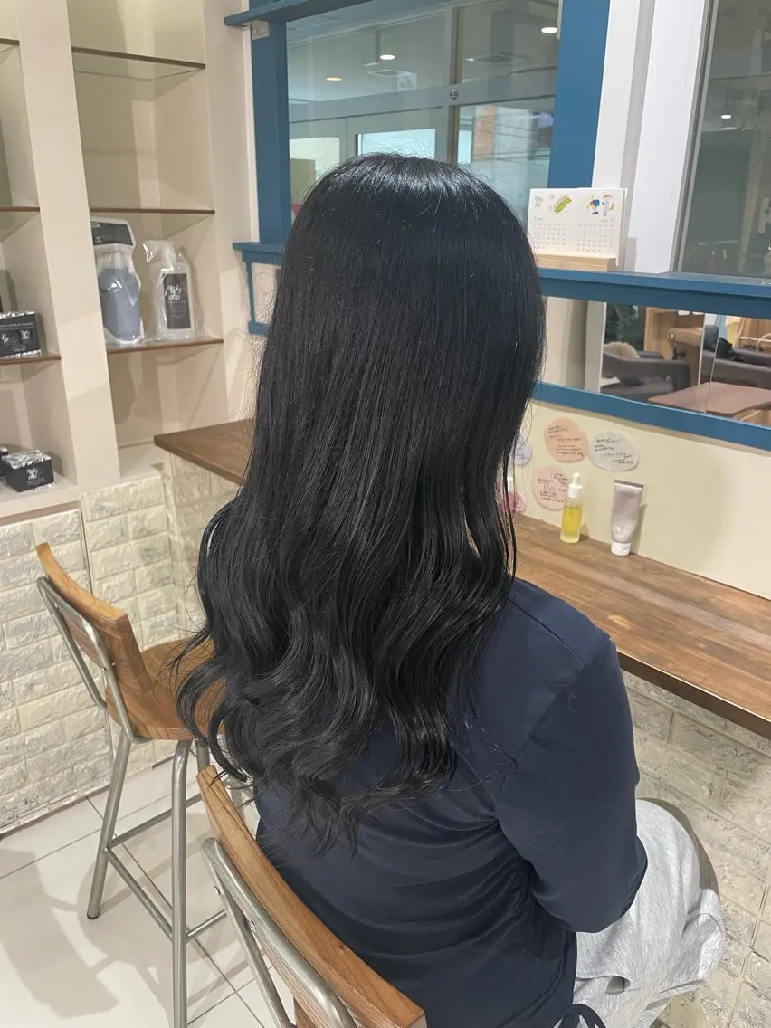 ロング カラー ヘアカラー 海老名美容室🦐 ゆうかのヘアスタイル