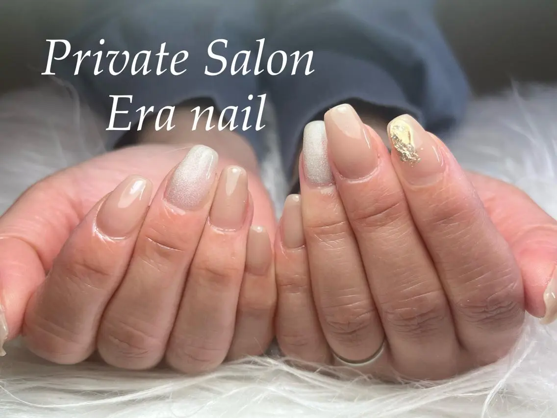 ネイル マグネットネイル ミラーネイル ワンカラーネイル ハンドネイル Era nailのネイルデザイン