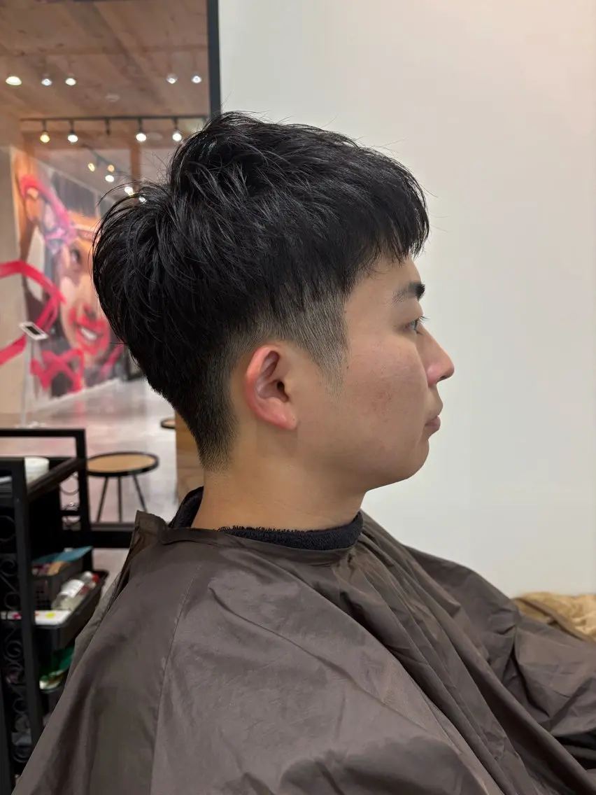 メンズ メンズショート ツーブロック カット メンズカット クドウユウキのヘアスタイル