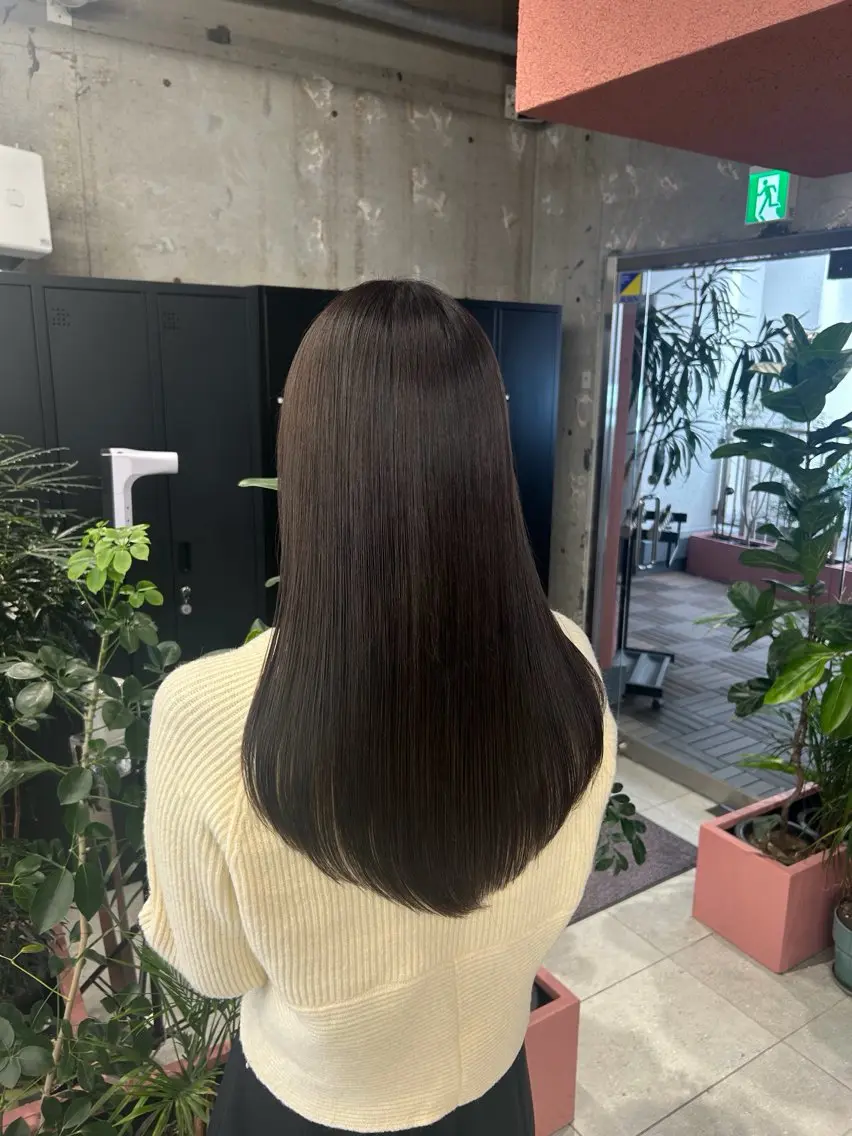 ロング カット トリートメント 神谷 巧実のヘアスタイル