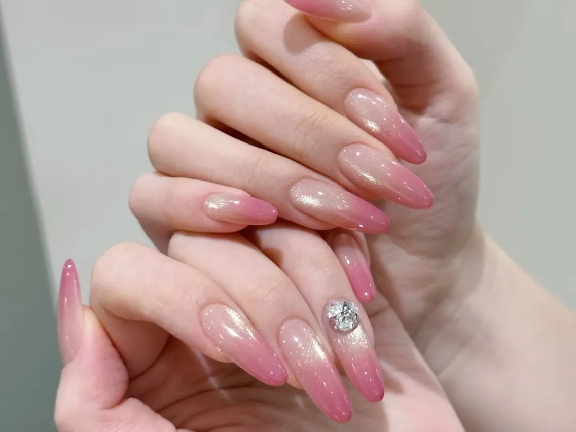 メンズ ネイル メンズ韓国風 アートネイル オーロラネイル チークネイル 長さ出し ハンドネイル ハンドケア NEW NAIL 池袋のネイルデザイン