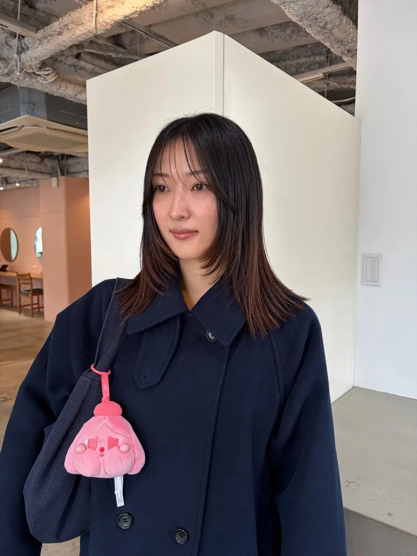 ミディアム カット ヘアカラー 🧣misaki 🧣のヘアスタイル