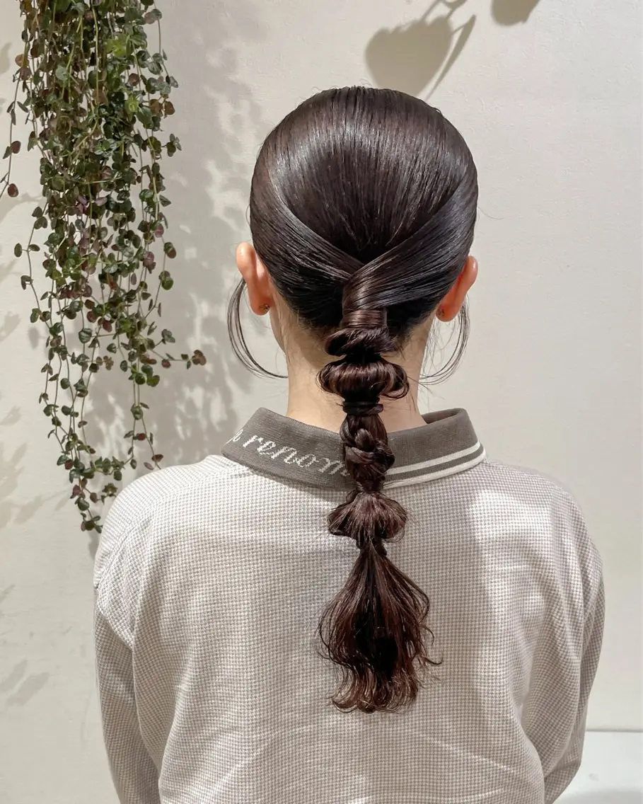 セミロング ヘアアレンジ ヘアセット cut／nail ▫️ｲﾁｶ🌻のネイルデザイン