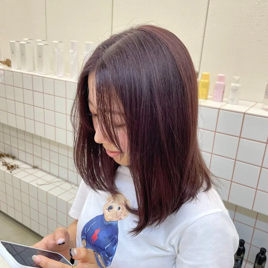 ミディアム 🌹花屋併設🌹 横山 洋幸のヘアスタイル